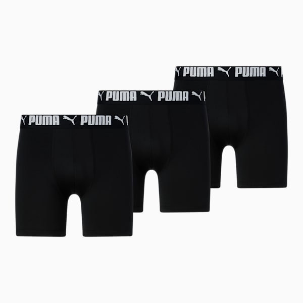 Bóxers para hombre Athletic (paquete de 3), BLACK / WHITE, extralarge